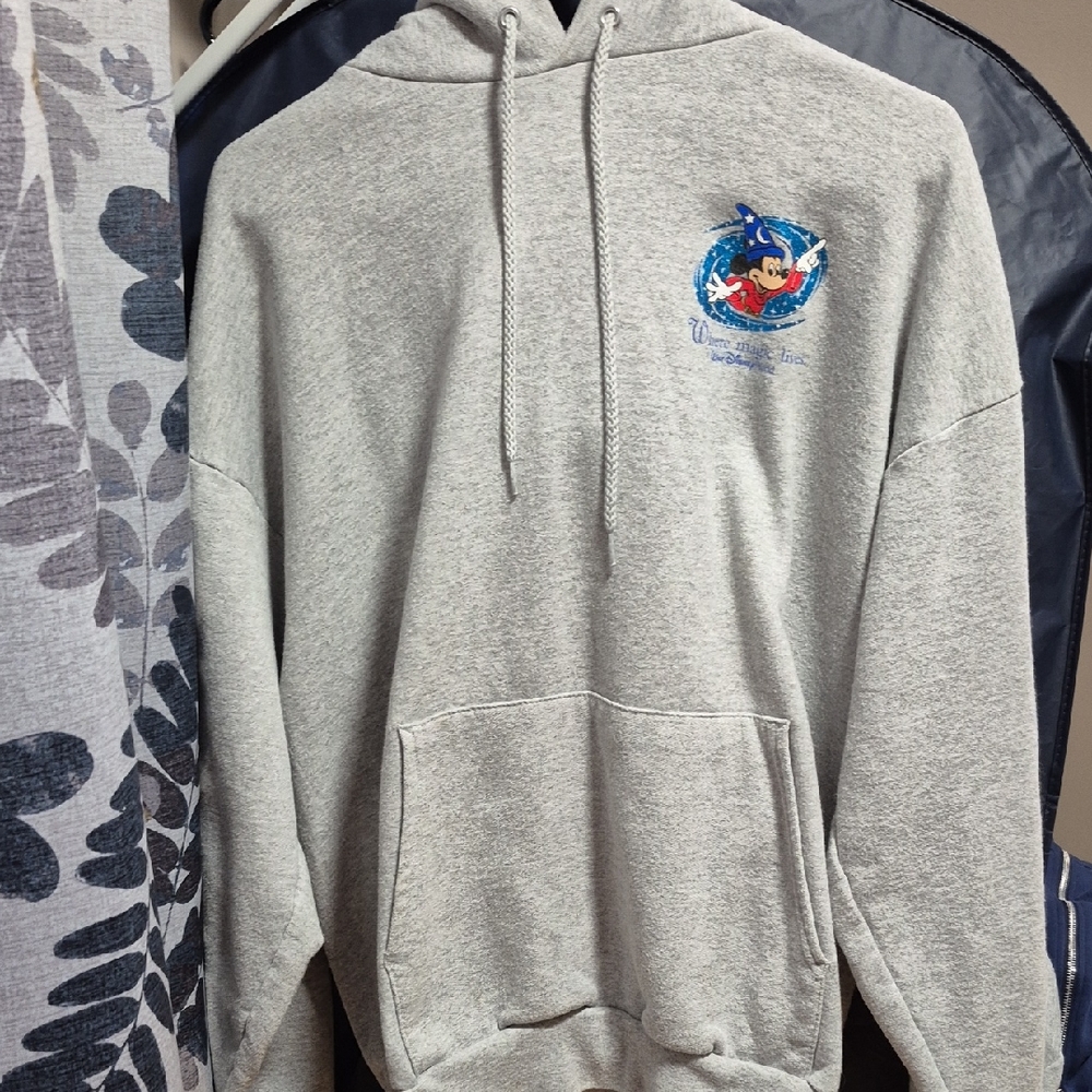 Disney Gray Mickey Mouse Sorcerer Hoodie